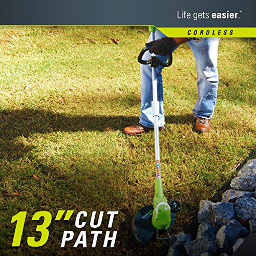 Greenworks 13-Inch 40V Cordless String Trimmer/Edger, 2.0 AH Batte...