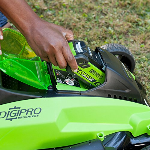 Greenworks 19-Inch 40V Brushless Cordless Lawn Mower, 4.0 AH & 2.0...