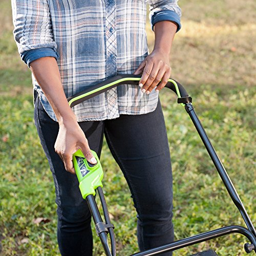 Greenworks 19-Inch 40V Brushless Cordless Lawn Mower, 4.0 AH & 2.0...