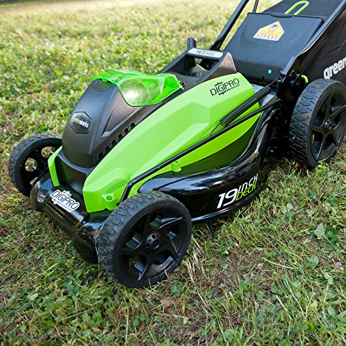 Greenworks 19-Inch 40V Brushless Cordless Lawn Mower, 4.0 AH & 2.0...