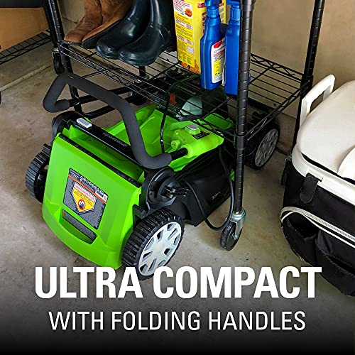 Greenworks 2 x 24V 48V 17 Brushless Lawn Mower, 2 4Ah USB Bat...