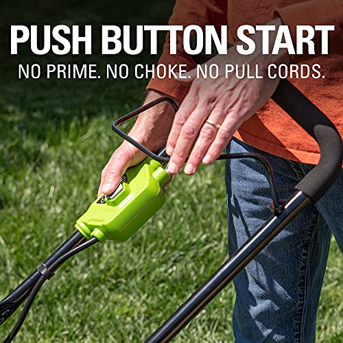 Greenworks 2 x 24V 48V 17 Brushless Lawn Mower, 2 4Ah USB Bat...