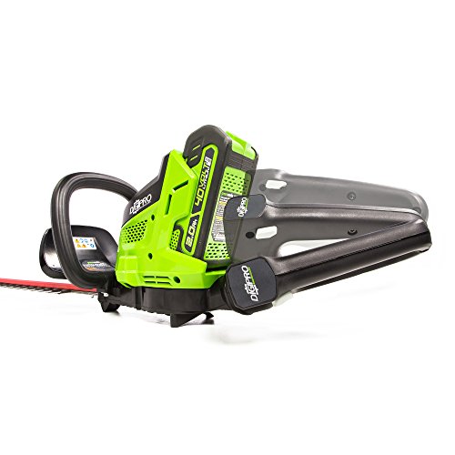 Greenworks 24-Inch 40V Brushless Cordless Hedge Trimmer, Battery N...