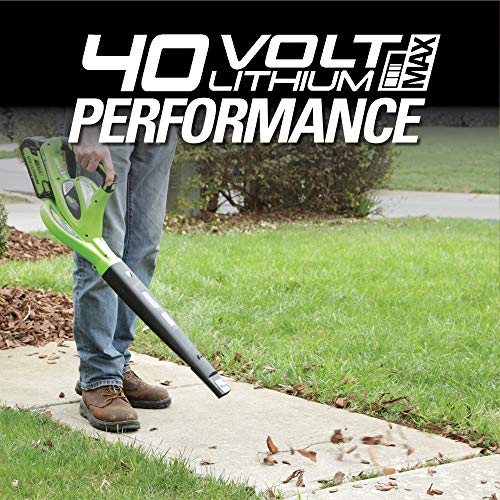 Greenworks 24252 40V 150 MPH Variable Speed Cordless Leaf Blower, ...