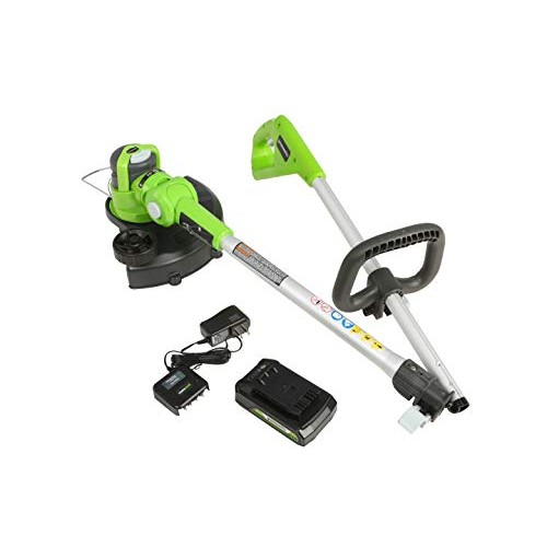 Greenworks 24V 12 String Trimmer, 2Ah USB Battery and Charger Inc...