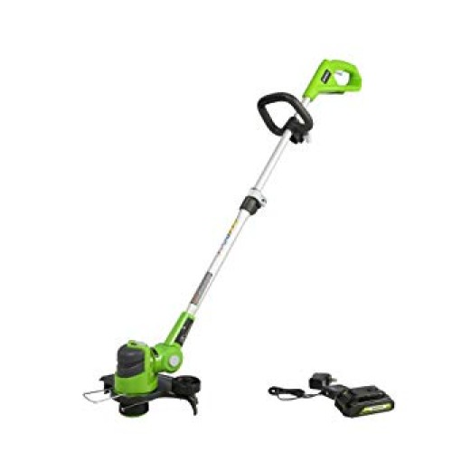 Greenworks 24V 12 String Trimmer, 2Ah USB Battery and Charger Inc...