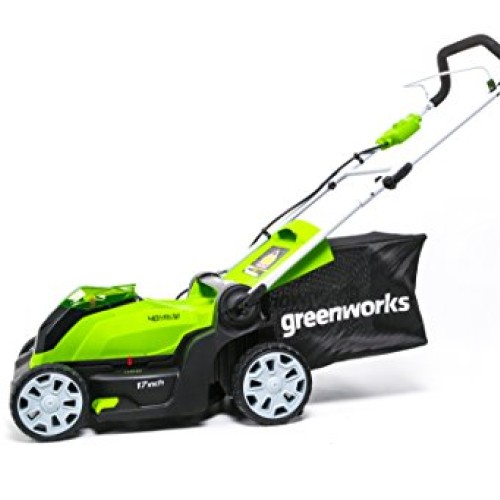 Greenworks 40V 17 inch Cordless Lawn Mower,Tool Only, MO40B01