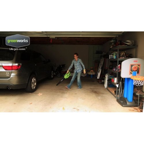 Greenworks 40V 185 MPH Variable Speed Cordless Leaf Blower/Vacuum,...