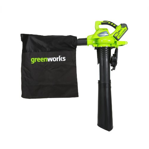 Greenworks 40V 185 MPH Variable Speed Cordless Leaf Blower/Vacuum,...