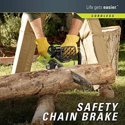 Greenworks G-MAX 40V 16-Inch Cordless Chainsaw, 4AH Battery and a ...