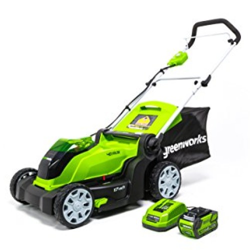 Greenworks G-MAX 40V 17 Brushed Mower with 4Ah Battery and Charg...