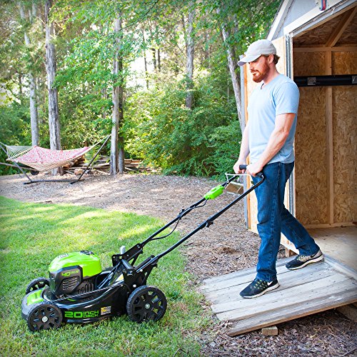 Greenworks G-MAX 40V 20-Inch Cordless 3-in-1 Lawn Mower with Smart...