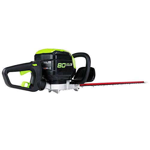 Greenworks PRO 26-Inch 80V Cordless Hedge Trimmer, 2.0 AH Battery ...