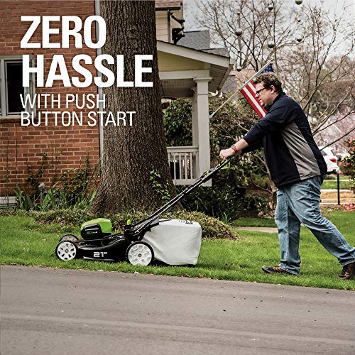 Greenworks Pro 80V 21-Inch Brushless Self-Propelled Lawn Mower 4.0...