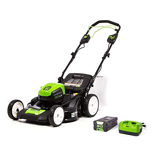 Greenworks Pro 80V 21-Inch Brushless Self-Propelled Lawn Mower 4.0...