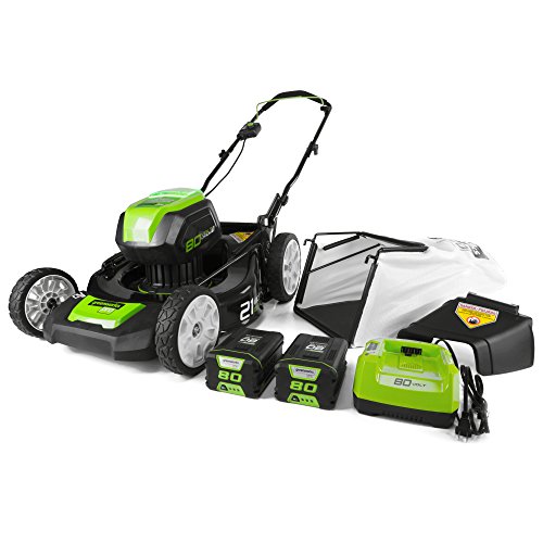 Greenworks Pro 80V 21 inch Cordless Push Lawn Mower, Includes Two ...