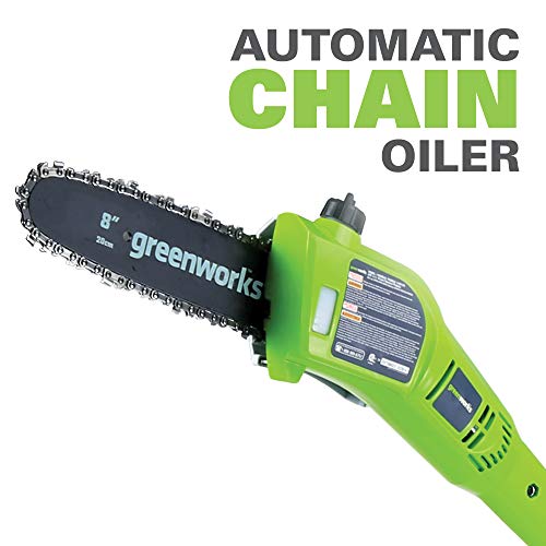 Greenworks PSPH40B210 8 Inch 40V Cordless Pole Saw with Hedge Trim...