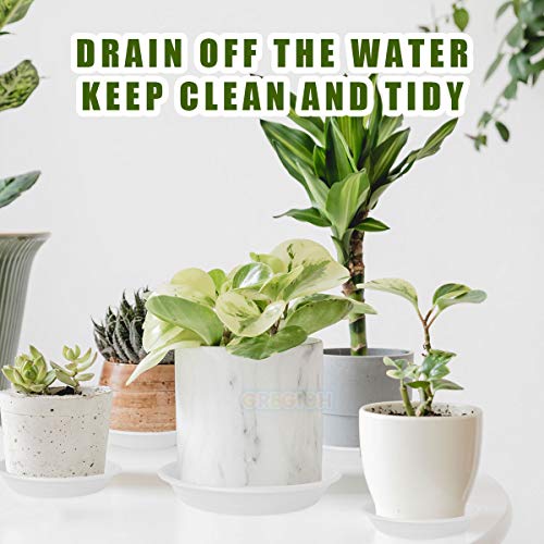 GREGICH 6 Pack Plastic Plant Saucer 4 6 Inch, Drip Trays Suit for ...