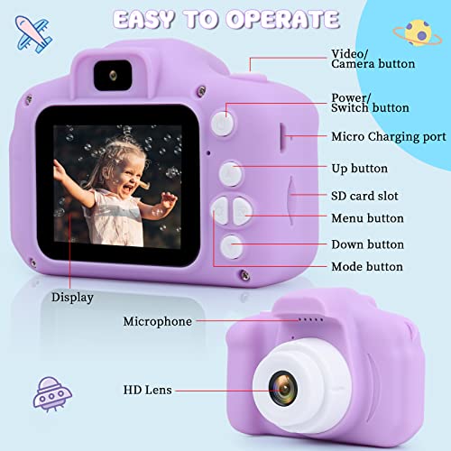 Gridspace Upgrade Kids Camera Toys Christmas Birthday Gifts for 3 ...
