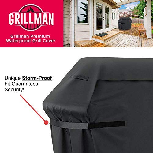 Grillman Premium 58 Inch BBQ Grill Cover, Heavy-Duty Gas Grill C...
