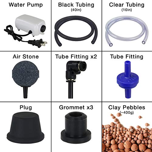 Grow1 Hydroponic Grow System Deep Water Culture DWC Complete Kit...