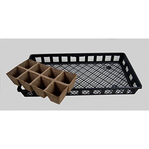 Jiffy Peat Pots / Web flats – 5 Carry Trays, 20-8 Cell Growing Pea...