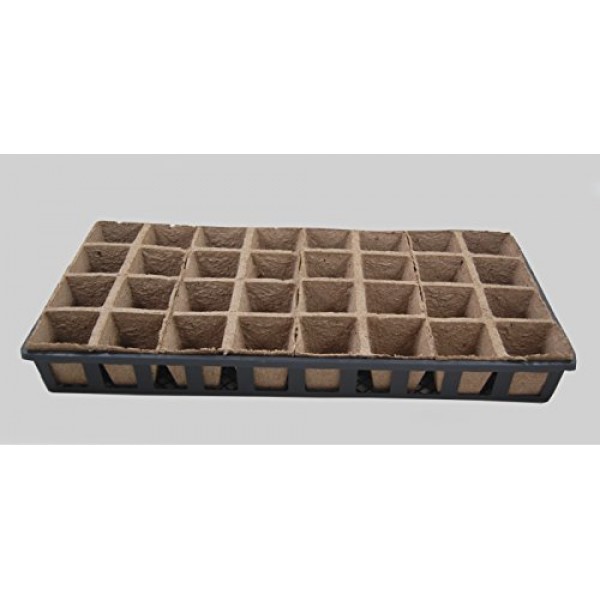 Jiffy Peat Pots / Web flats – 5 Carry Trays, 20-8 Cell Growing Pea...