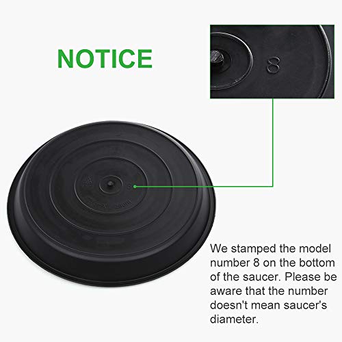 GROWNEER 6 Packs 10 Inches Plant Saucer Drip Trays, Suit for Pots ...