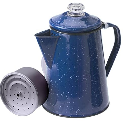 GSI Outdoors Percolator Coffee Pot | Enamelware for Brewing Coffee...