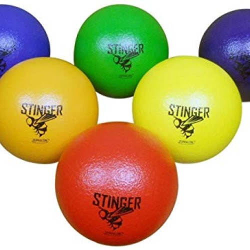GSM Brands Dodgeballs - Foam, Soft Skin, Low Bounce, 5.9 - Set of...