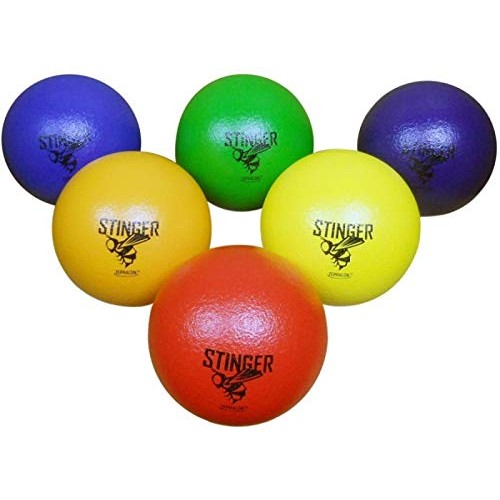 GSM Brands Dodgeballs - Foam, Soft Skin, Low Bounce, 5.9 - Set of...