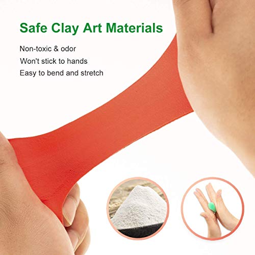 GSYXY Modeling Clay Starter Kit, 50 Colors Air Dry Clay with Creat...