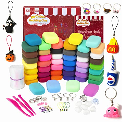 GSYXY Modeling Clay Starter Kit, 50 Colors Air Dry Clay with Creat...