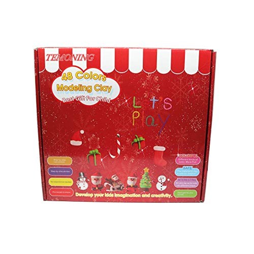 Modeling Clay 48 Colors, Air Dry Clay Magic Clay with Tools and En...