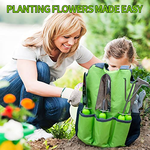 GTSHOMO Garden Tools Set,9 Pcs Stainless Steel Heavy Duty Gardenin...