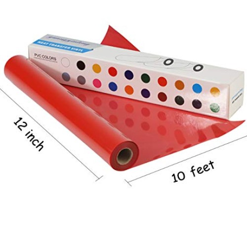 guangyintong Heat Transfer Vinyl Roll for T-Shirt 12 X 10ft No Ad...