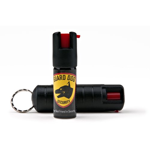 Guard Dog Security Hard Case Pepper Spray Keychain w/ Belt Clip, R...