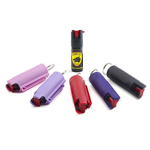 Guard Dog Security Hard Case Pepper Spray Keychain w/ Belt Clip, R...