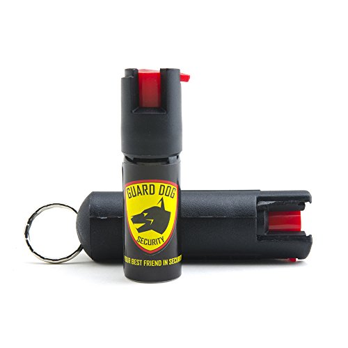 Guard Dog Security Hard Case Pepper Spray Keychain w/ Belt Clip, R...