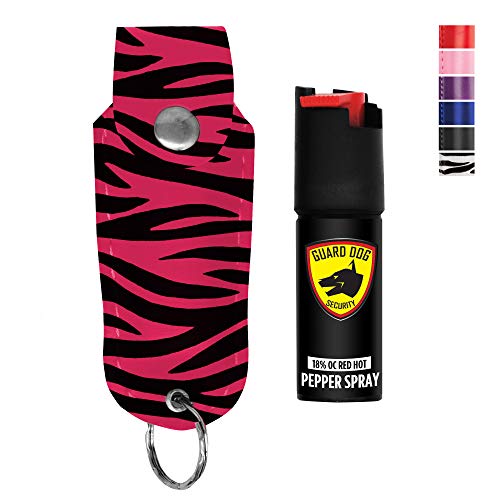 Guard Dog Security Pepper Spray Keychain, Red Hot Self Defense Spr...