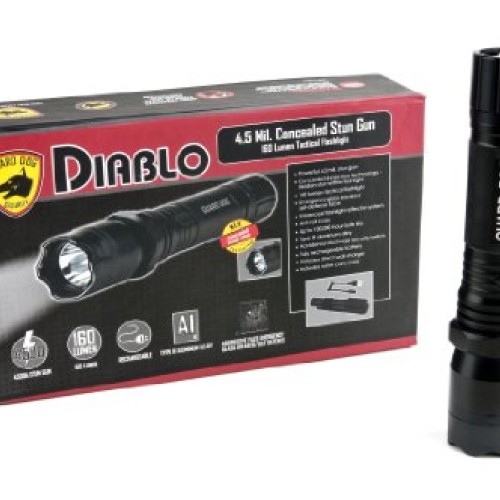 Guard Dog TLSG-GDD4500F Diablo Tactical Stun Flashlight, Maxim...