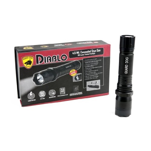 Guard Dog TLSG-GDD4500F Diablo Tactical Stun Flashlight, Maxim...