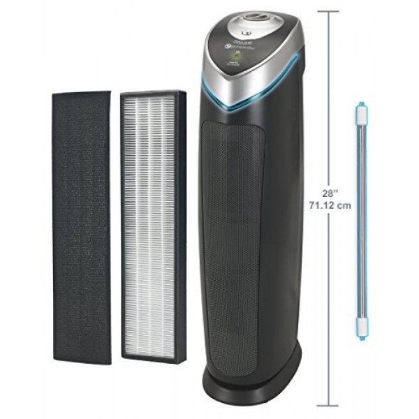 GermGuardian AC5000E 3-in-1 Air Purifier with True HEPA Filter, UV...