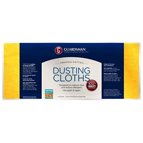Guardsman Wood Furniture Dusting Cloths - 12 Pre-Treated Cloths - ...