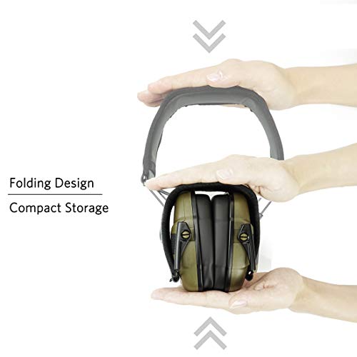 Electronic Shooting Earmuff for Impact Sport, Sound Amplification ...