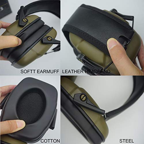 GUCHO 34 dB NRR Noise Reduction Safety Shooting Ear Muffs,Shooters...