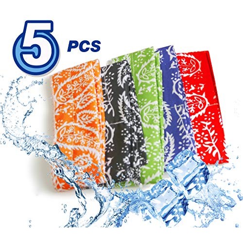 Pm0606 ICE COOL SCARF Neck Wrap Cooling Scarf, inflated in 8-10 mi...