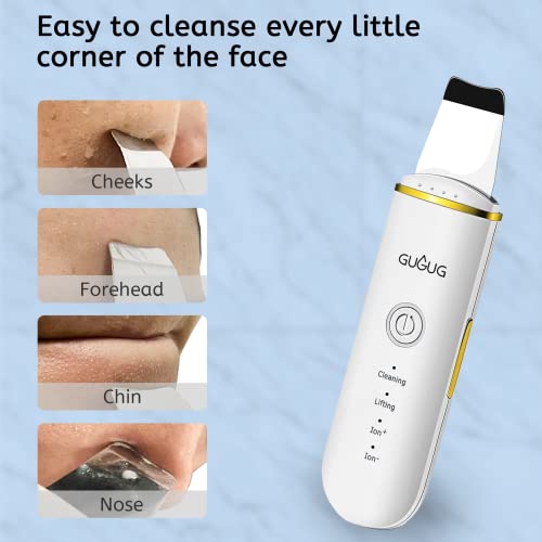 GUGUG Skin Scrubber Face Spatula, Skin Spatula Pore Cleaner Blackh...