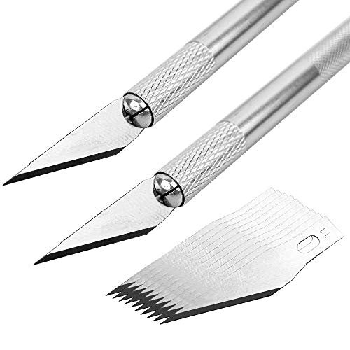 GUGUGI 2Pack Precision Carving Craft Knife Stainless Steel Hobby K...