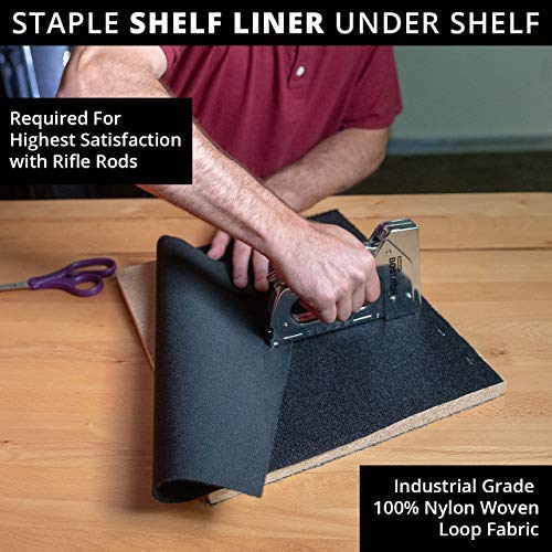 Storage Solutions Rifle Rods Starter Kit with Shelf Liner ...